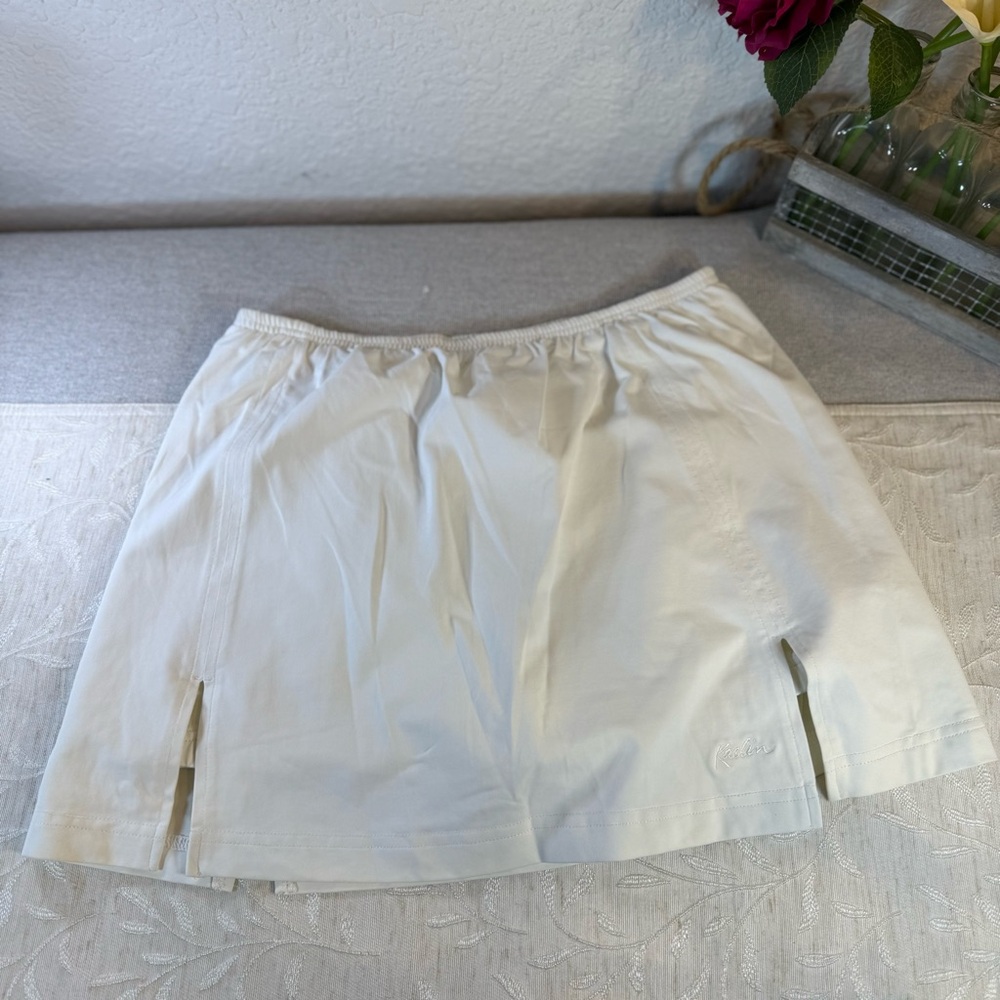 Women's White Kaelin Skort Tennis/Pickle Ball with Slits. Size M‎